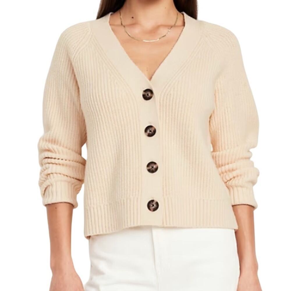 Old Navy Shaker-Stitch Cardigan in Cozy Cashmere, Size XS​​ - Picture 2 of 3